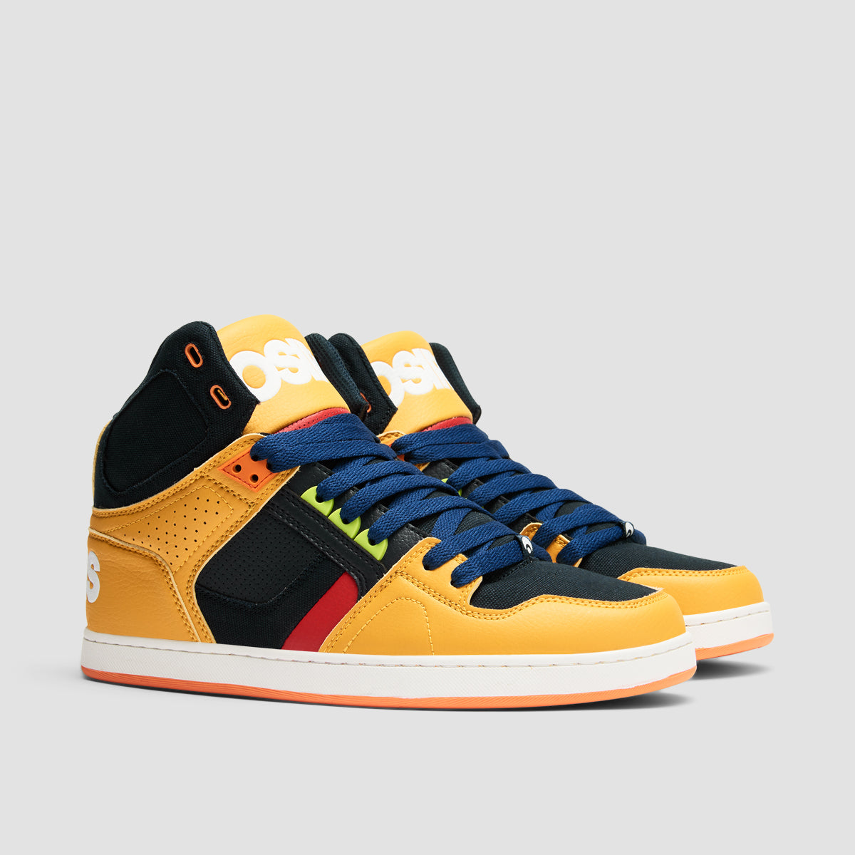 Osiris NYC 83 CLK High Top Shoes - Tan/Navy/Red