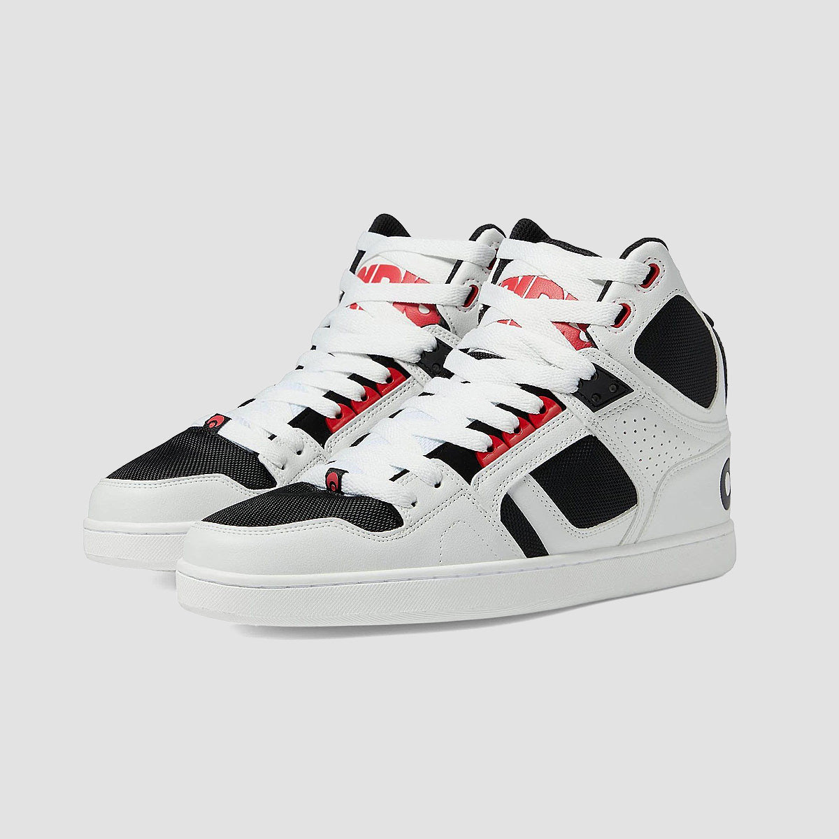 Osiris NYC 83 CLK High Top Shoes - White/Red/Black