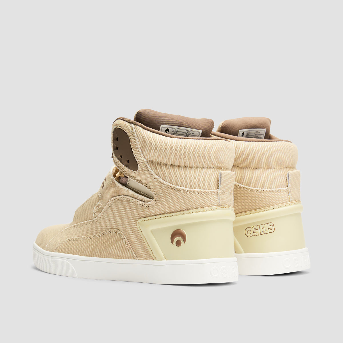 Osiris Rize Ultra High Top Shoes - Sand/White/Brown