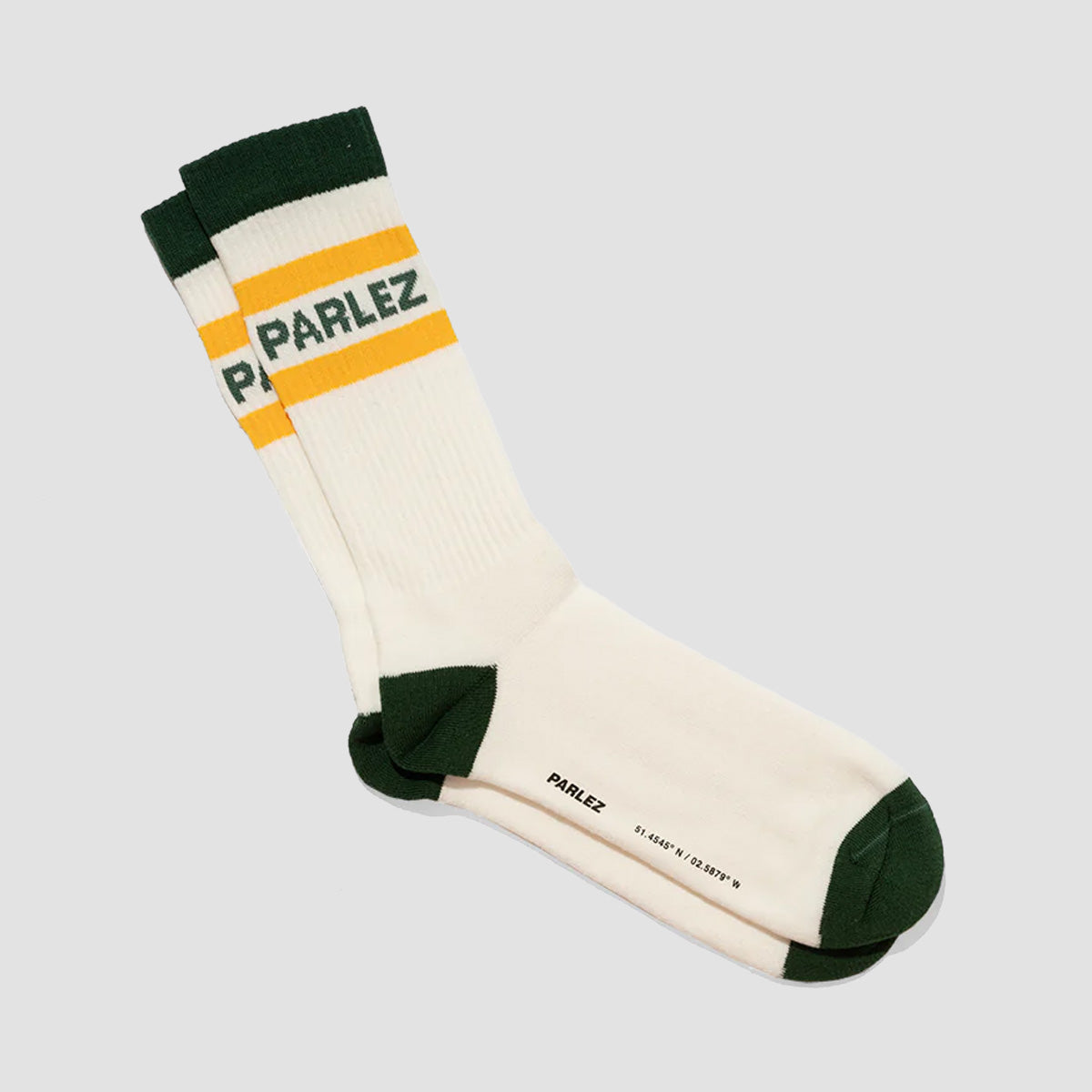 Parlez Strive Socks White/Kelp Green