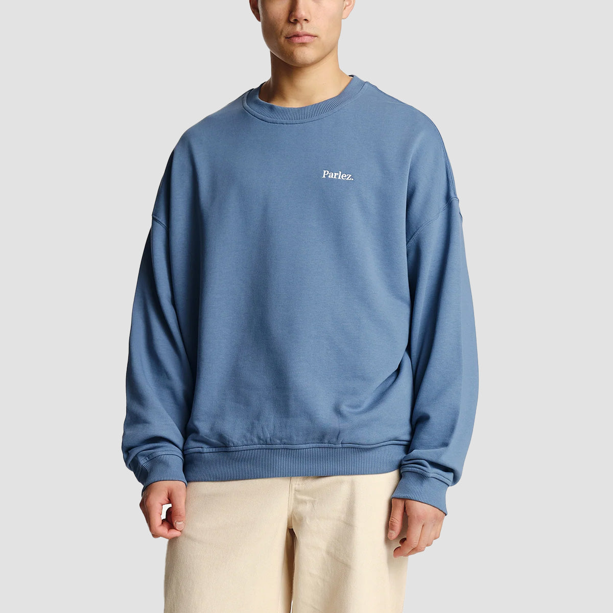 Parlez Vernon OS Crew Sweatshirt China Blue