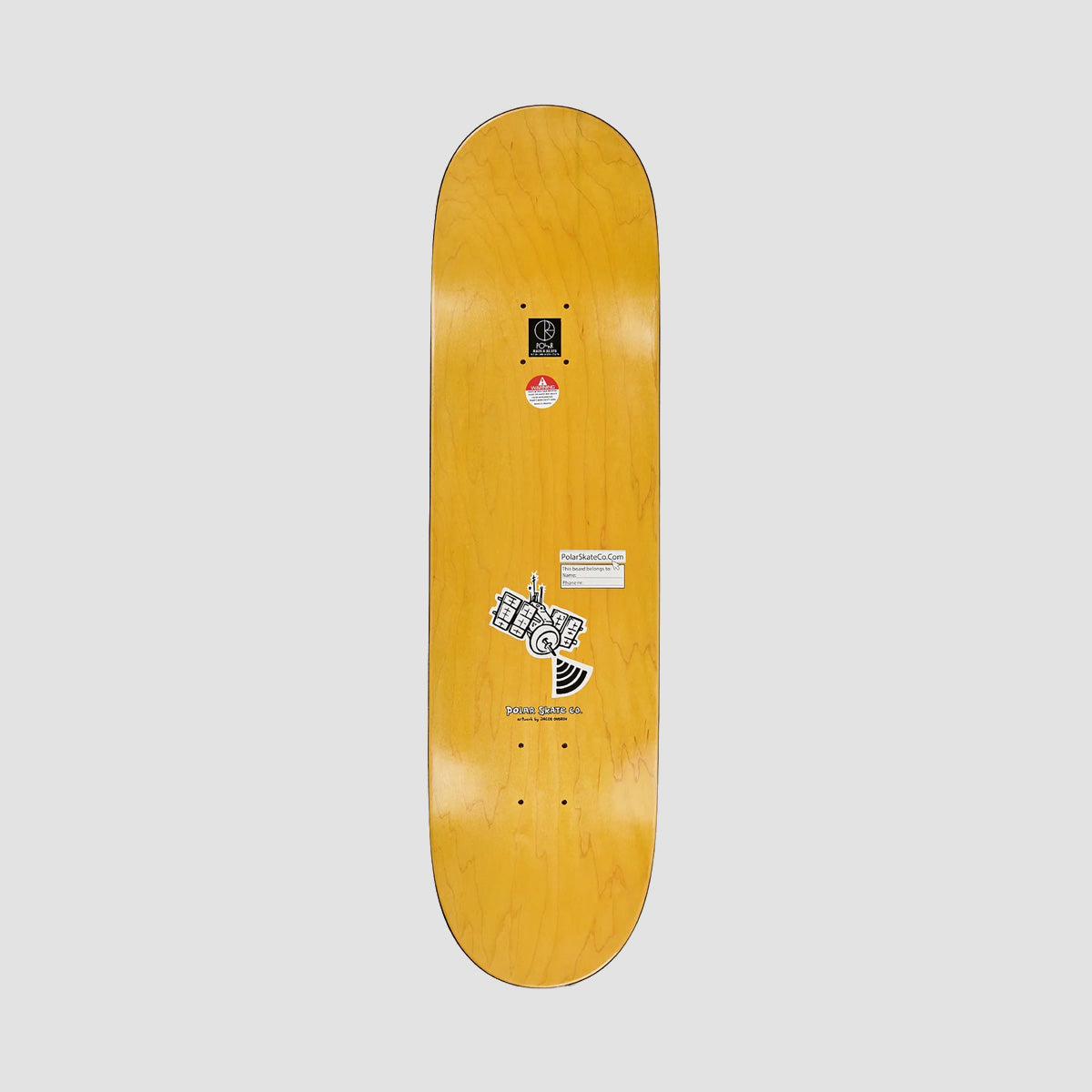 Polar Aaron Herrington Planet Herrington Skateboard Deck Various Stains - 8.125"