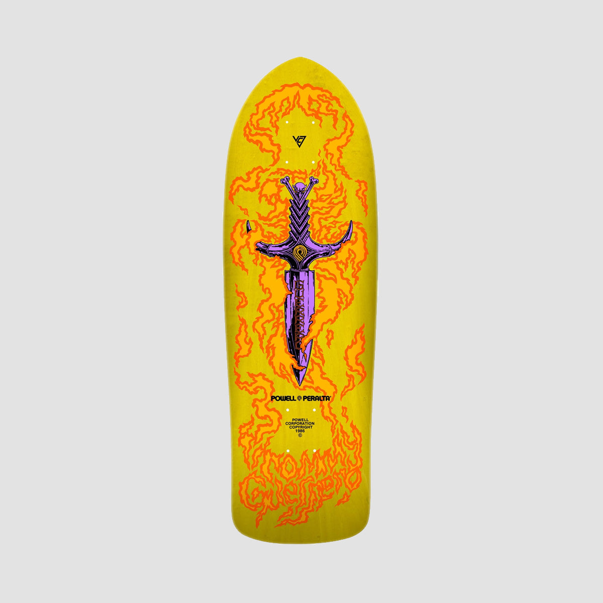 Powell Peralta Bones Brigade Series 15 Tommy Guerrero Skateboard Deck Yellow - 9.75"