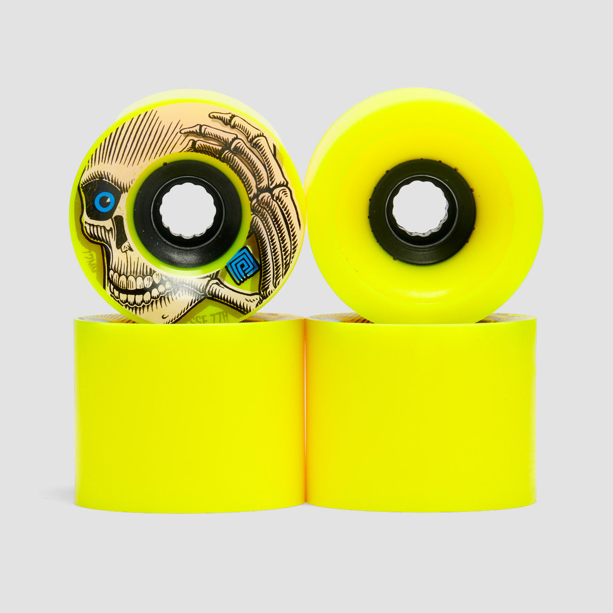 Powell Peralta Kevin Reimer 77A Soft Slide Skateboard Wheels Yellow 72mm