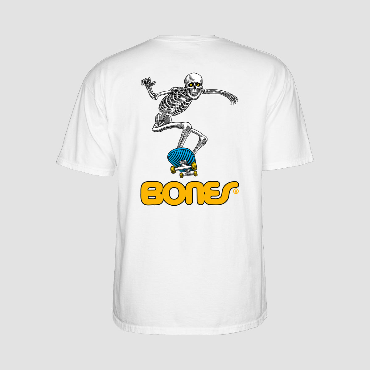 Powell Peralta Skateboard Skeleton 2 T-Shirt White