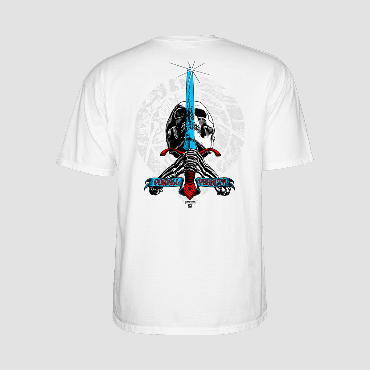 Powell Peralta Skull and Sword T-Shirt White