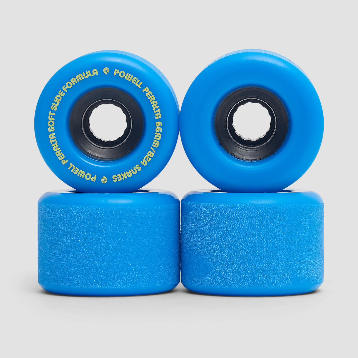 Powell Peralta Snakes 82A Soft Slide Skateboard Wheels Blue 66mm