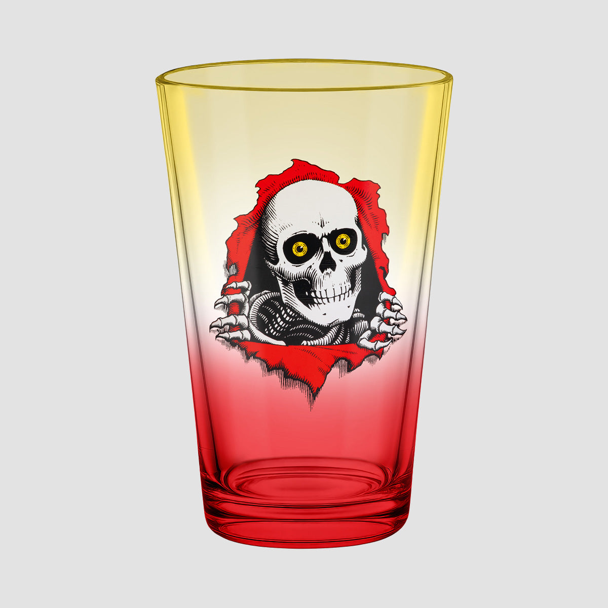 Powell Peralta US Pint Glass Ripper Yellow/Red Fade