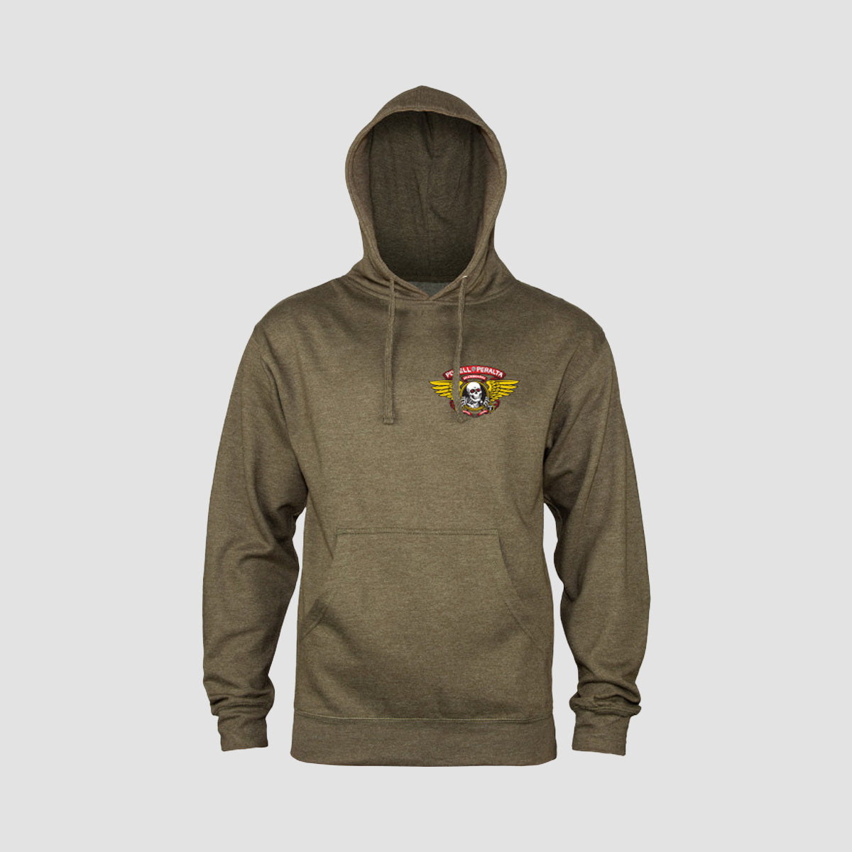 Powell Peralta Winged Ripper Pullover Hoodie Army Heather