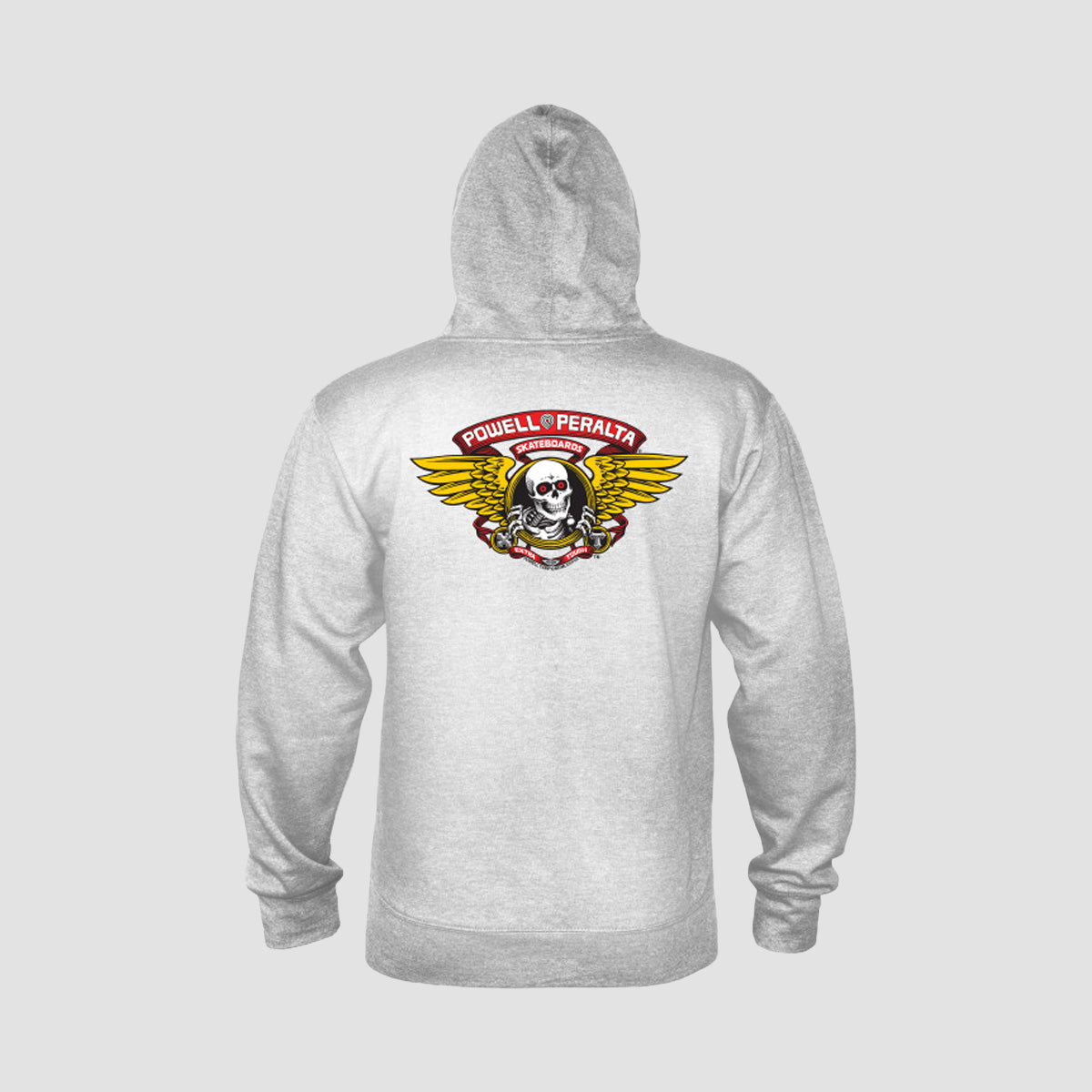 Powell Peralta Winged Ripper Pullover Hoodie Ash Heather