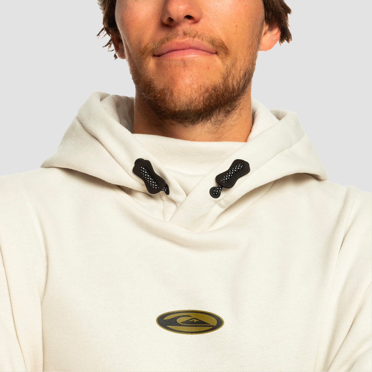 Quiksilver Big Logo Snow Pullover Hoodie Nimbus Cloud