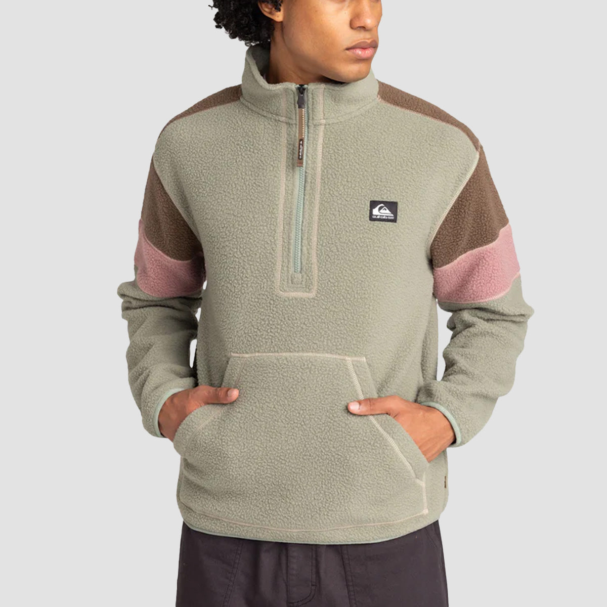 Quiksilver Clean Coast Half-Zip Sweatshirt Sea Spray