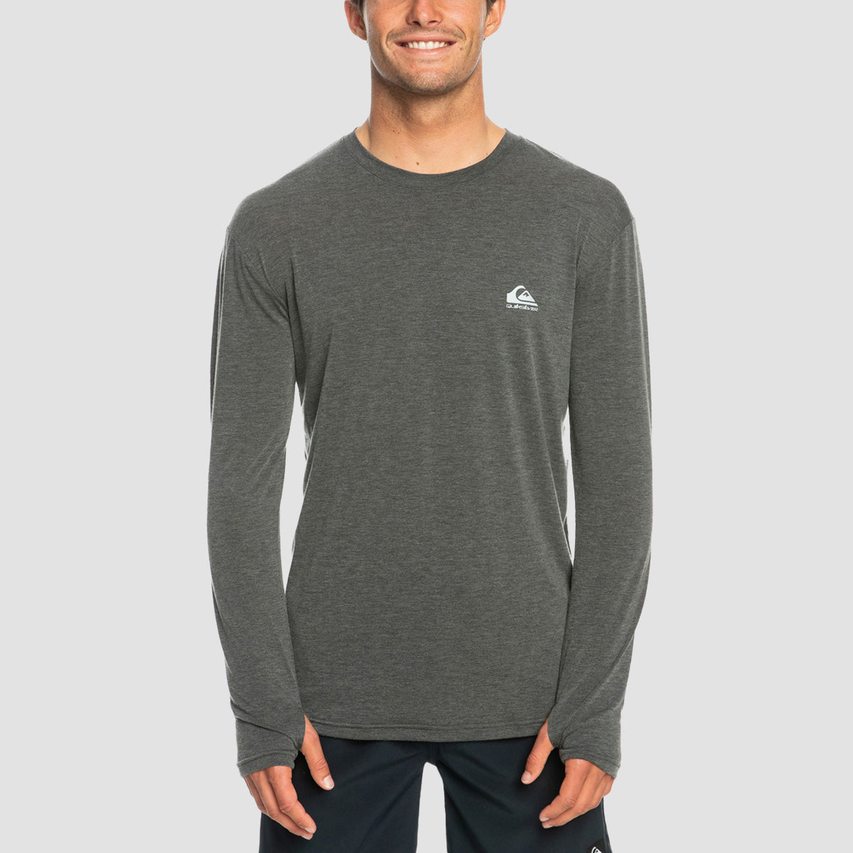 Quiksilver Coastal Run Longsleeve T-Shirt Black Heather