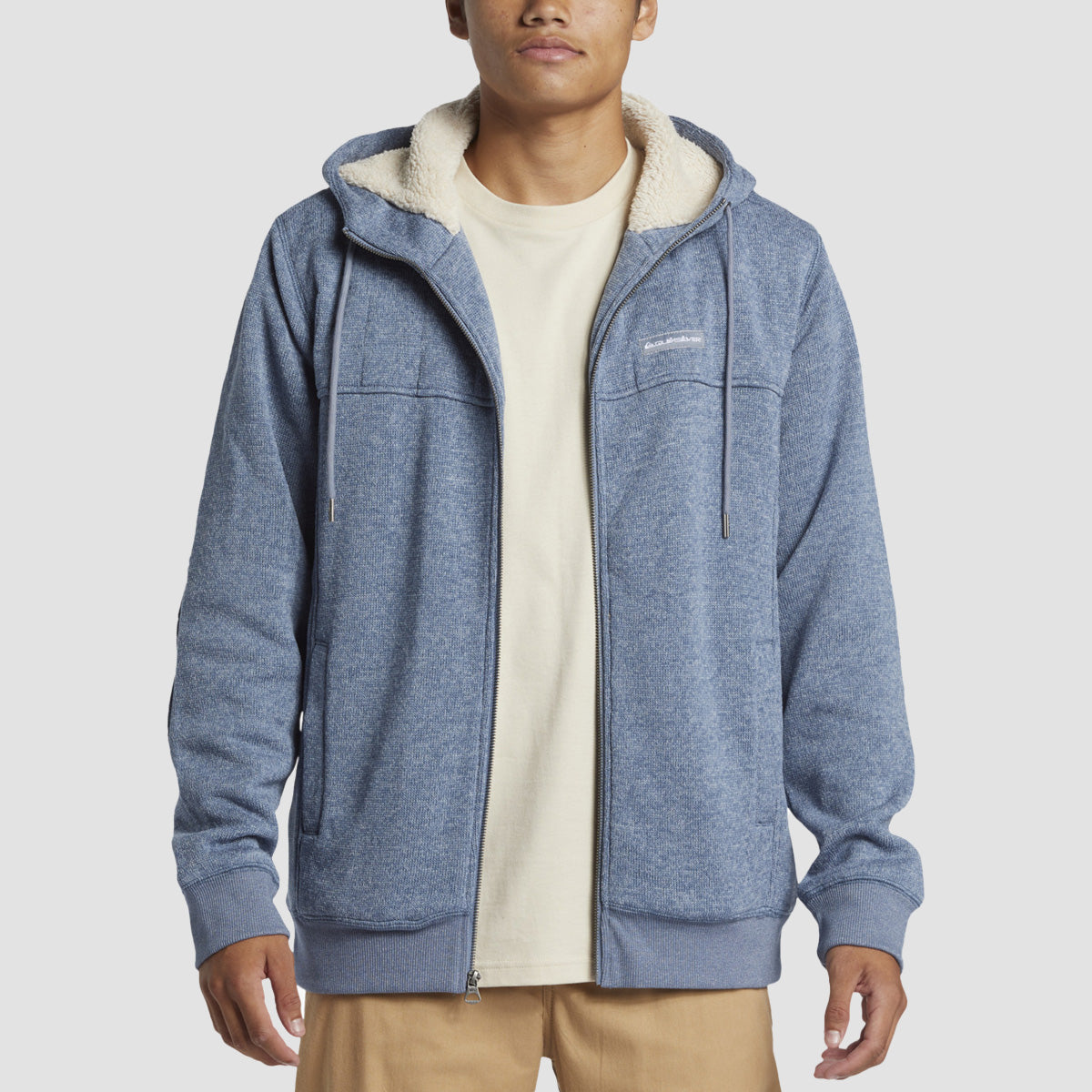 Quiksilver Cypress Keller Zip Hoodie Flint Stone Heather