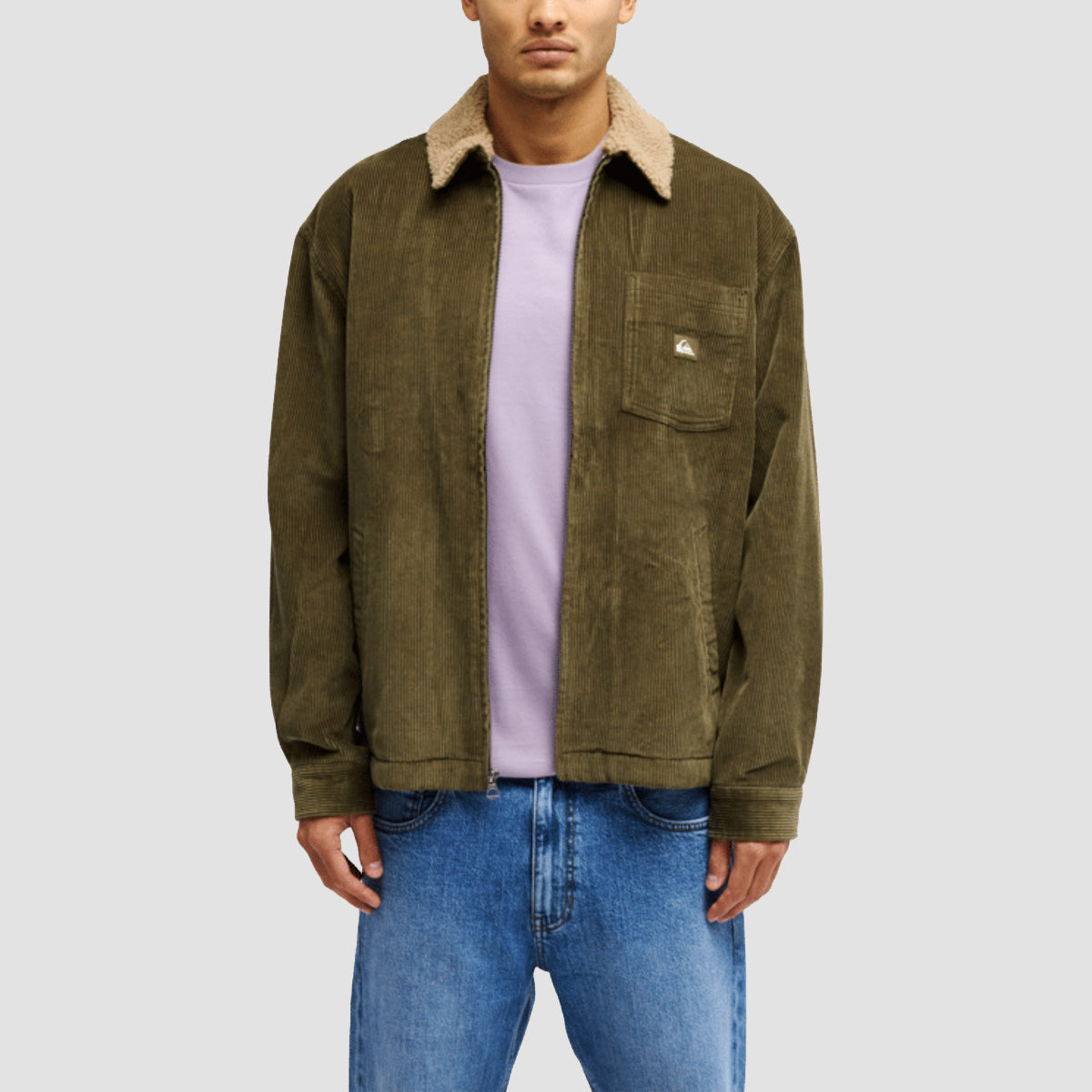 Quiksilver DNA Sherpa Harrington Jacket Grape Leaf