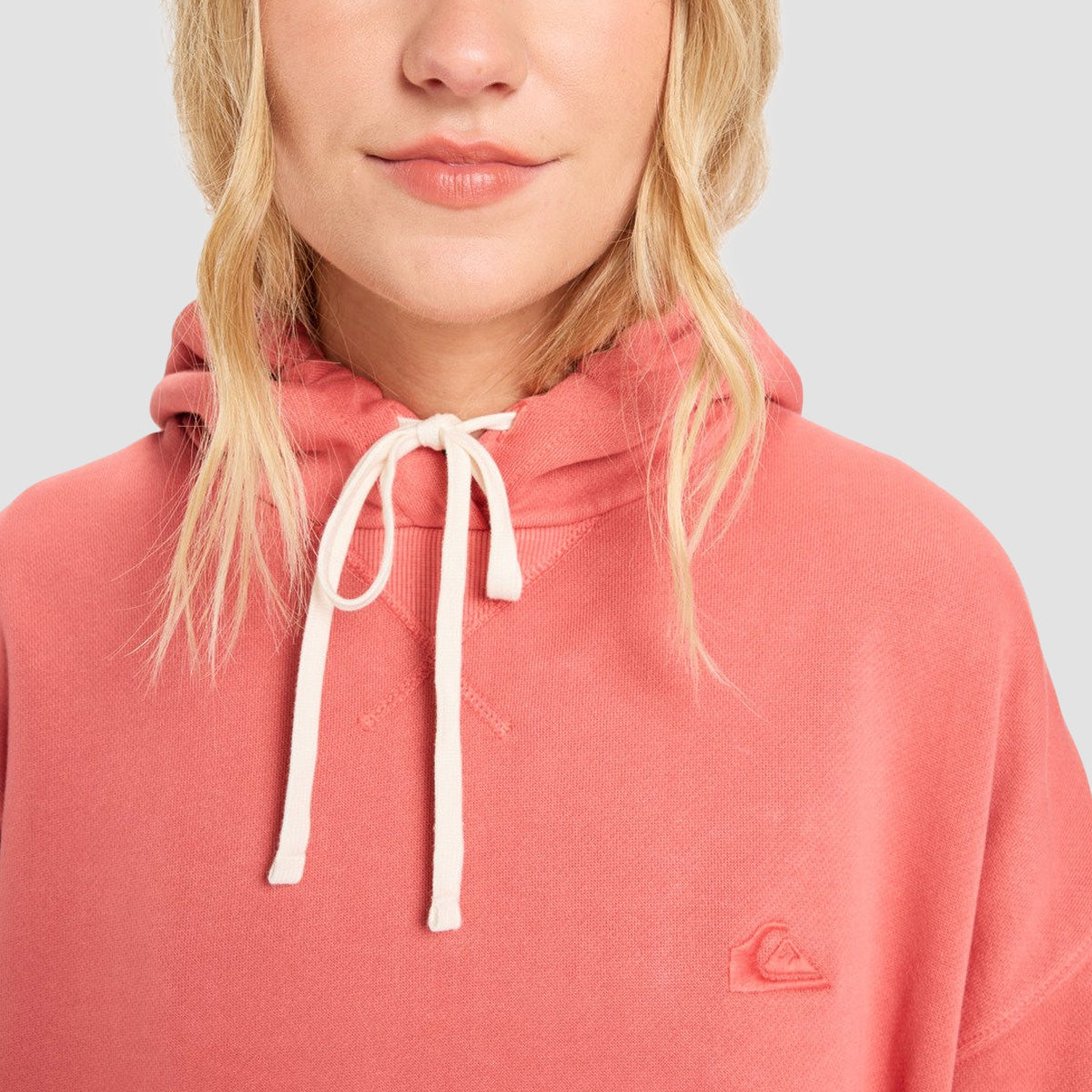 Quiksilver Essential Pullover Hoodie Mineral Red - Womens