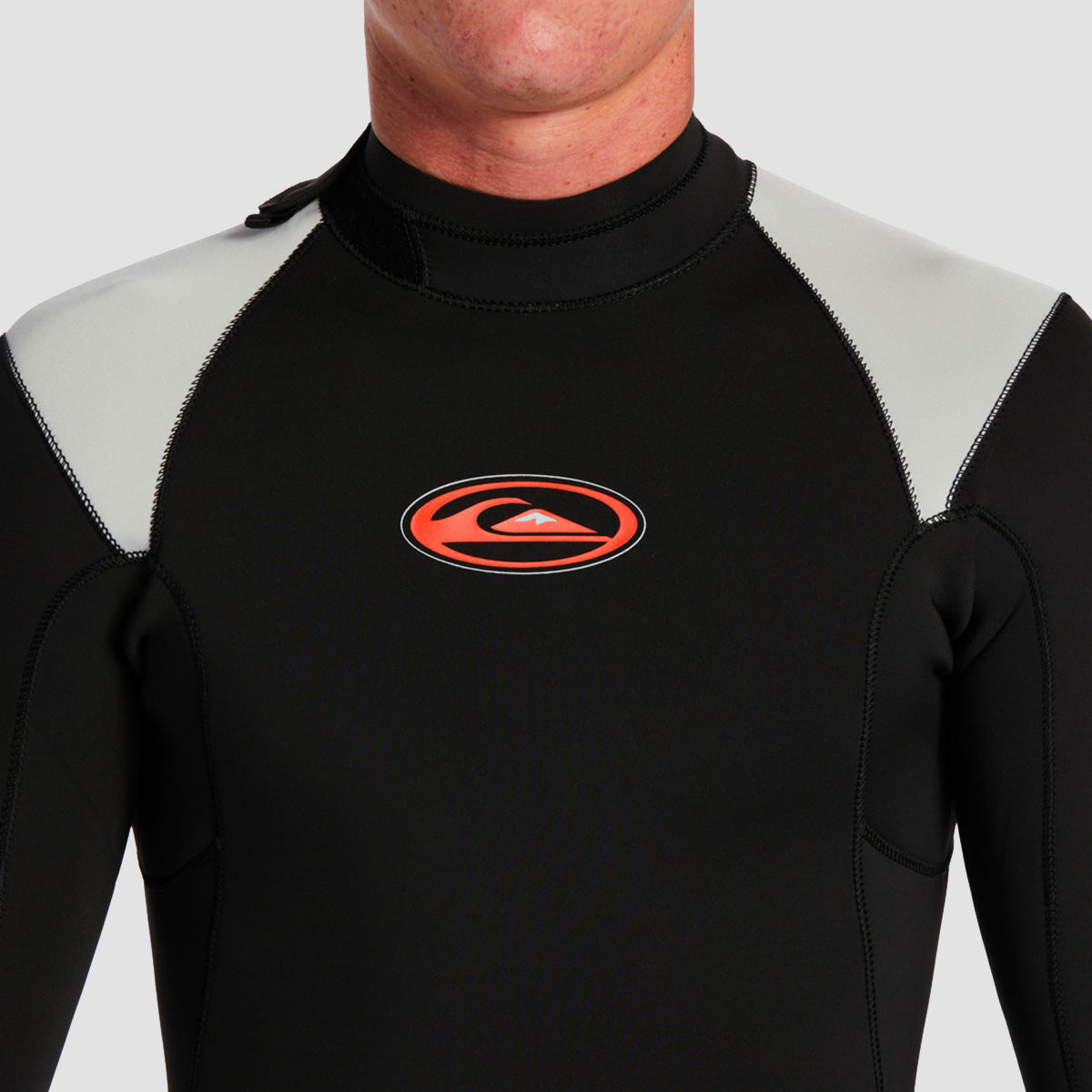 Quiksilver Everyday Saturn 4/3mm GBS Back Zip Wetsuit Black/Lunar Rock