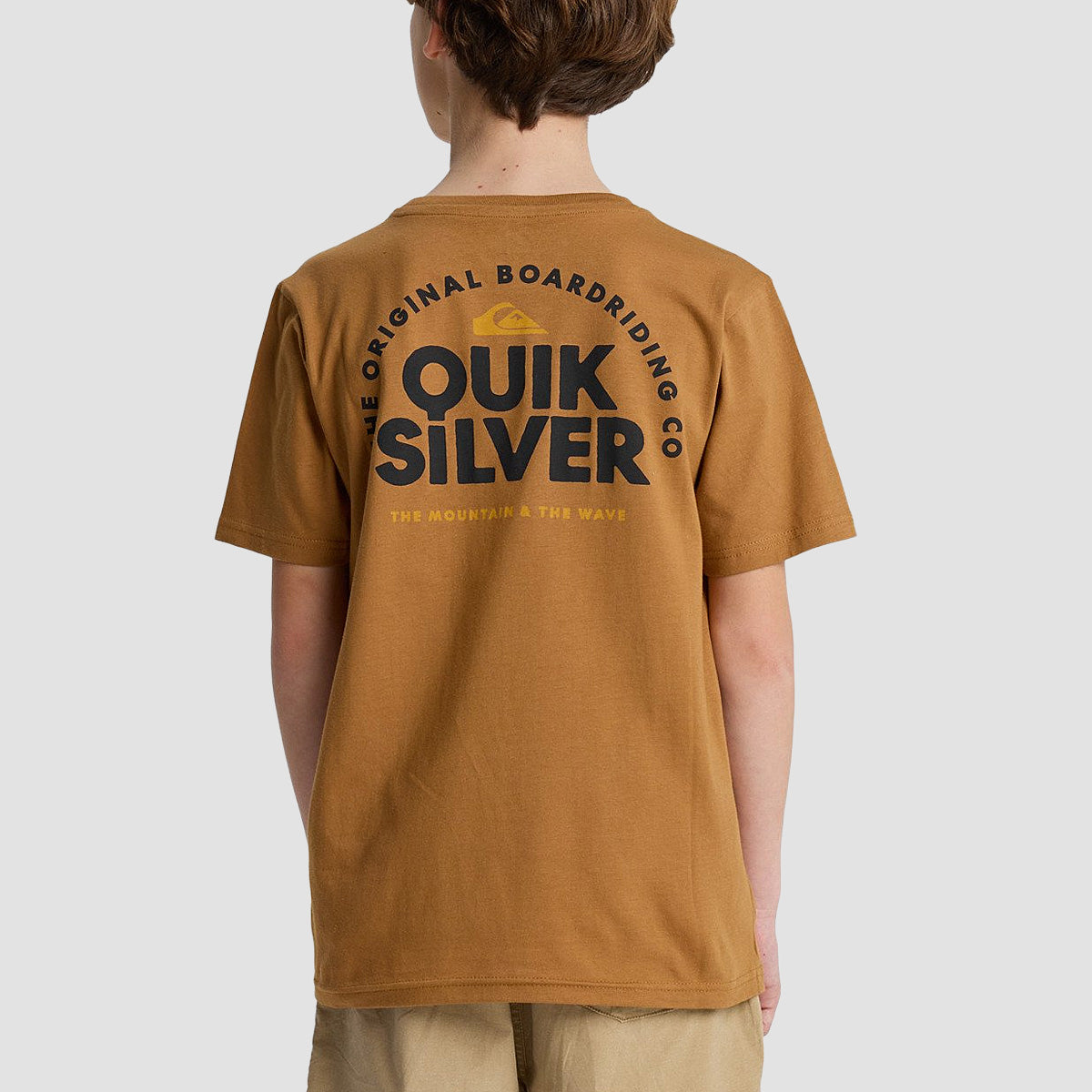 Quiksilver Fundamental Ride T-Shirt Tobacco Brown - Kids