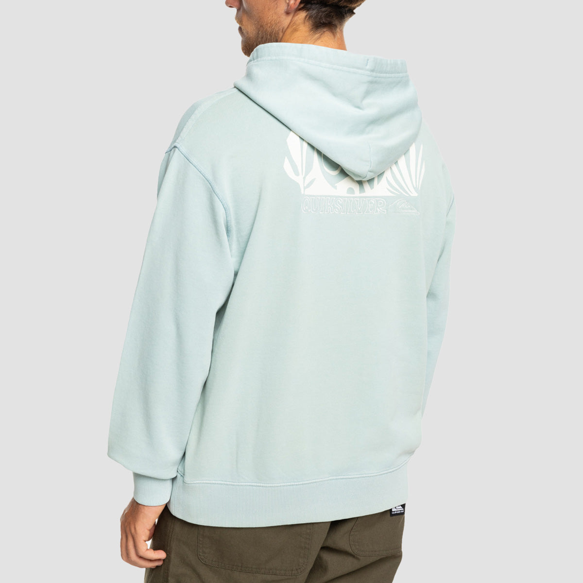 Quiksilver Garment Dye Pullover Hoodie Aquifer