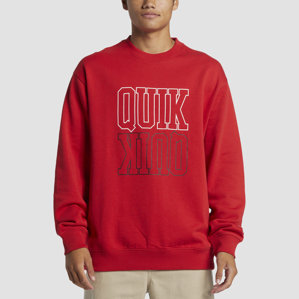 Quiksilver Griffin Crew Sweatshirt Salsa