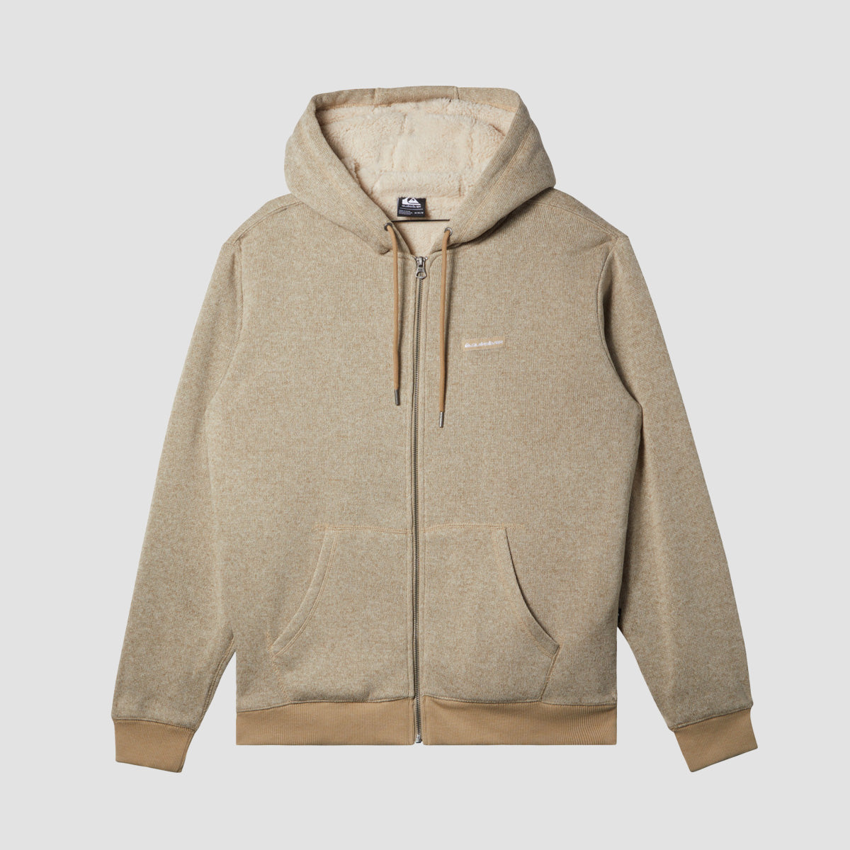 Quiksilver Keller Sherpa Zip Hoodie Twill Heather