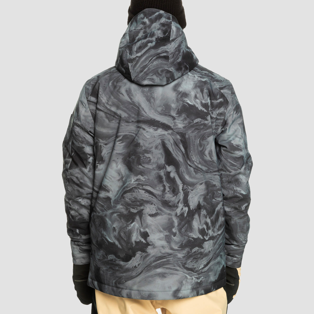 Quiksilver Mission Printed 10K Snow Jacket Resin Tint True Black