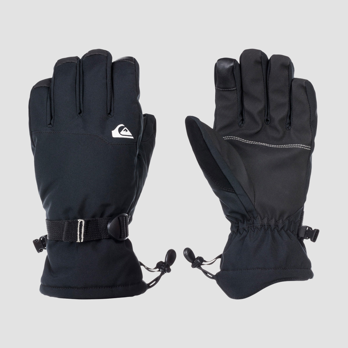 Black True Gloves Mission Quiksilver Snow