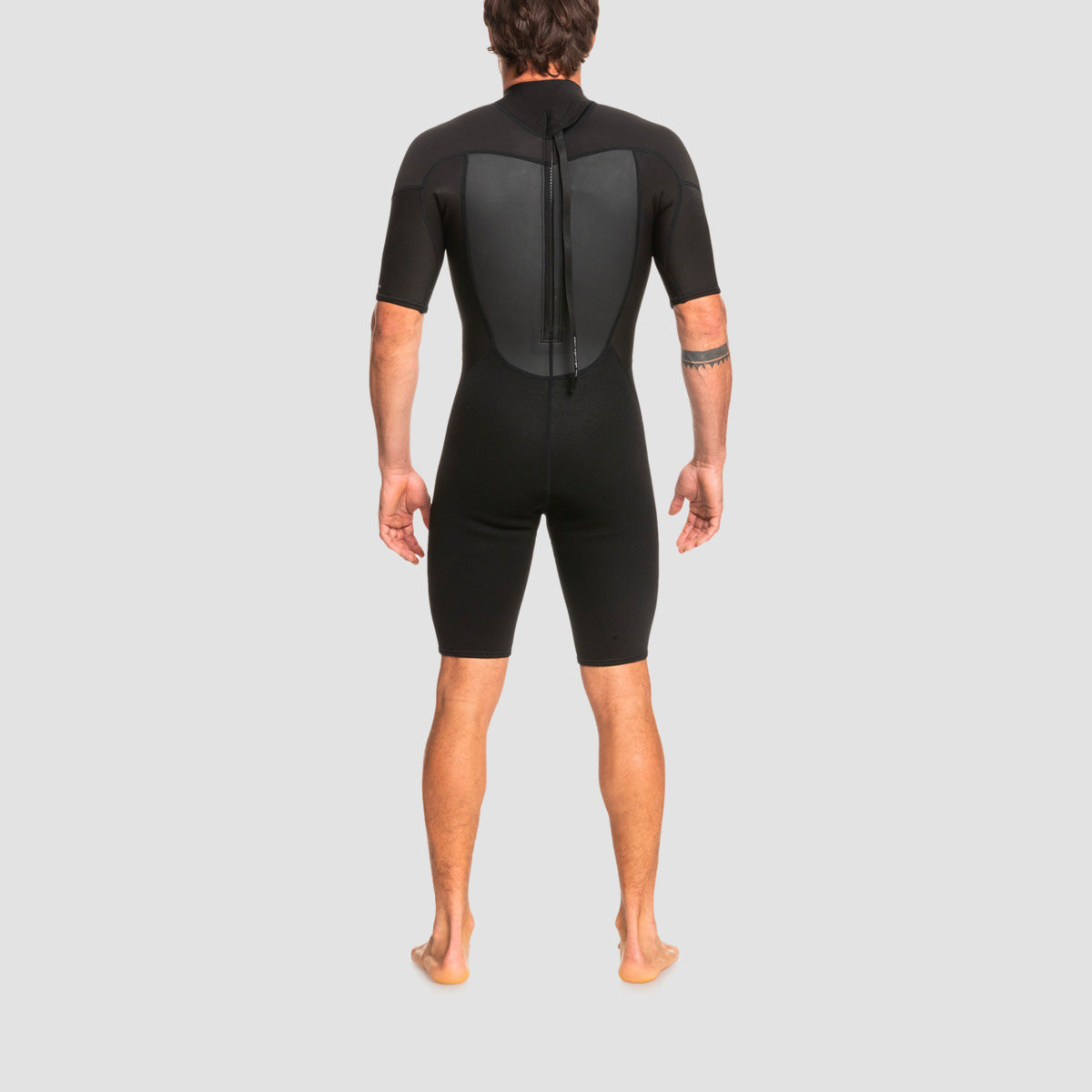 Quiksilver Prologue 2/2mm Shorty Springsuit Back Zip Wetsuit Black