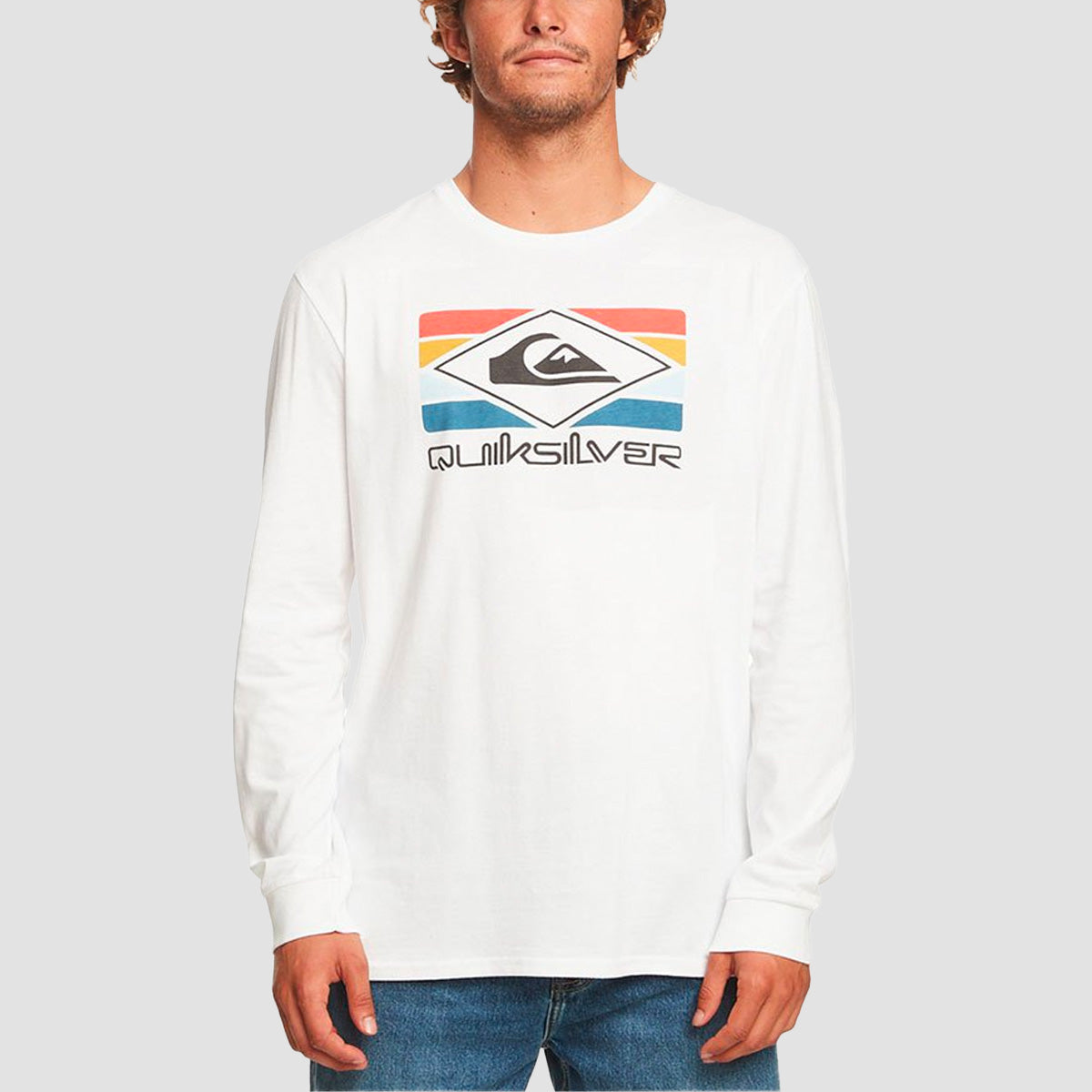 Quiksilver Rainbow Longsleeve T-Shirt White
