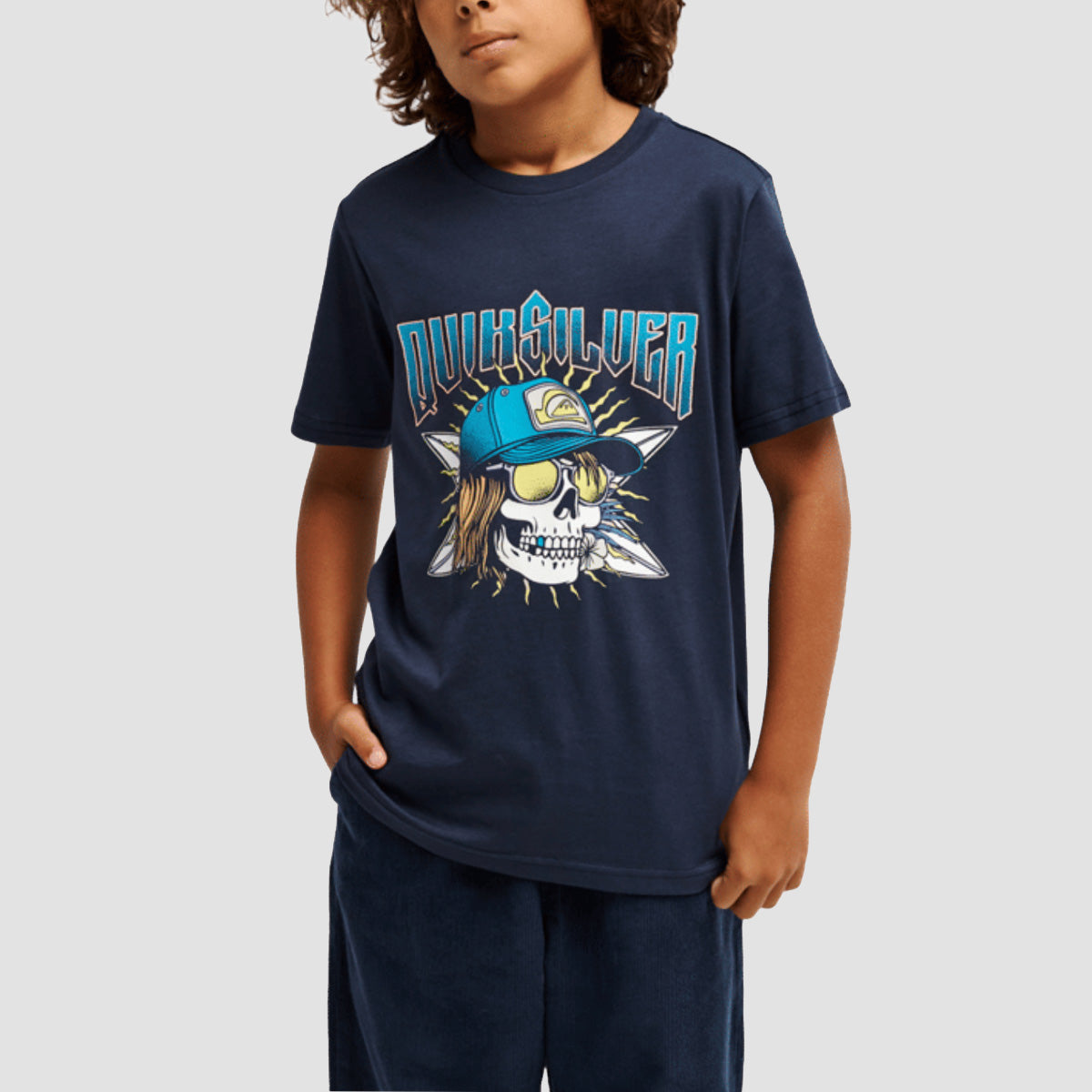 Quiksilver Sound On T-Shirt Dark Navy - Kids