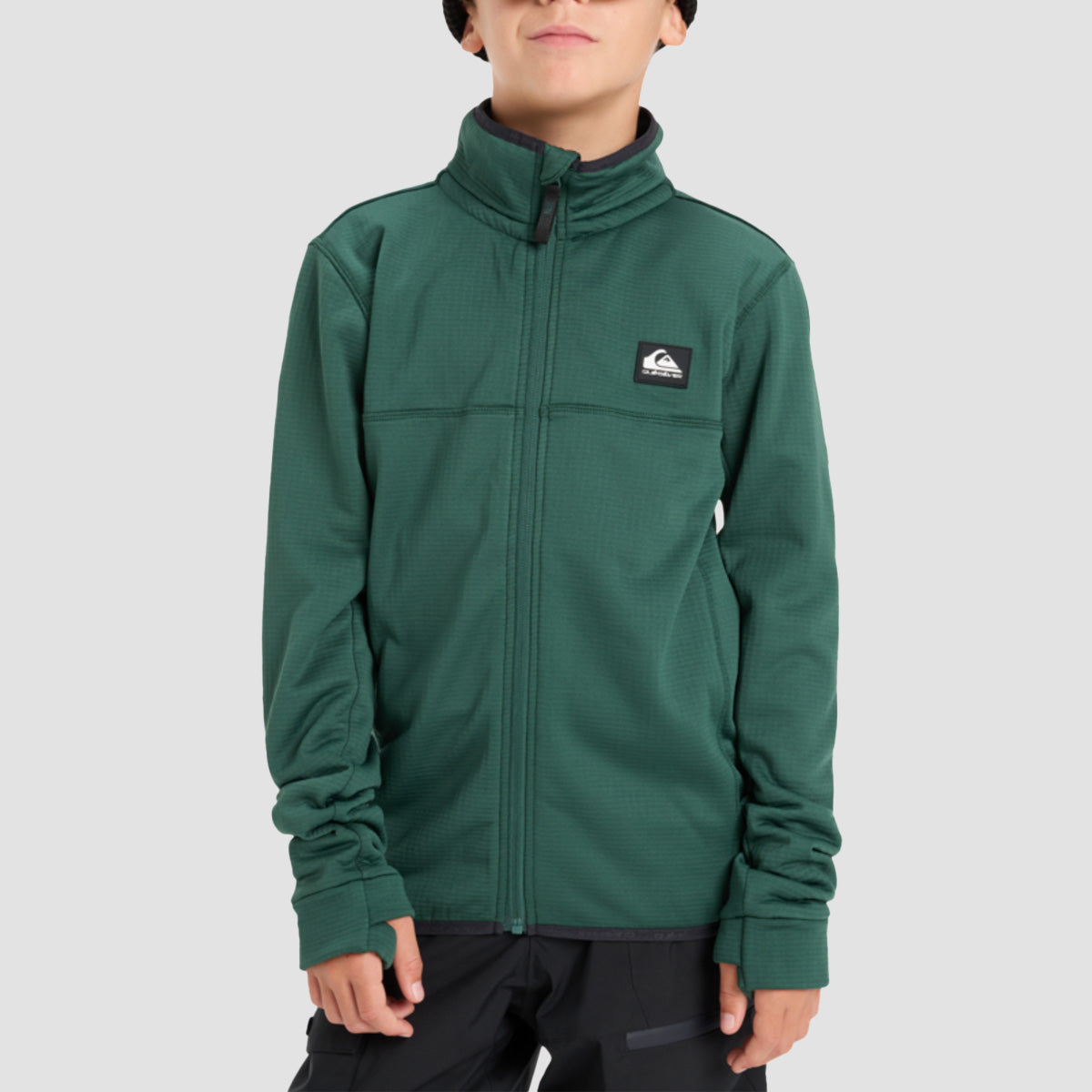 Quiksilver Steep Point Full Zip Technical Sweatshirt Trekking Green - Kids