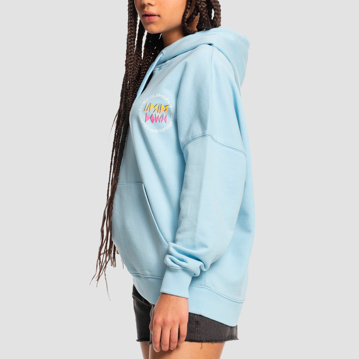 Quiksilver x Stranger Things Lenora Pullover Hoodie Airy Blue - Womens