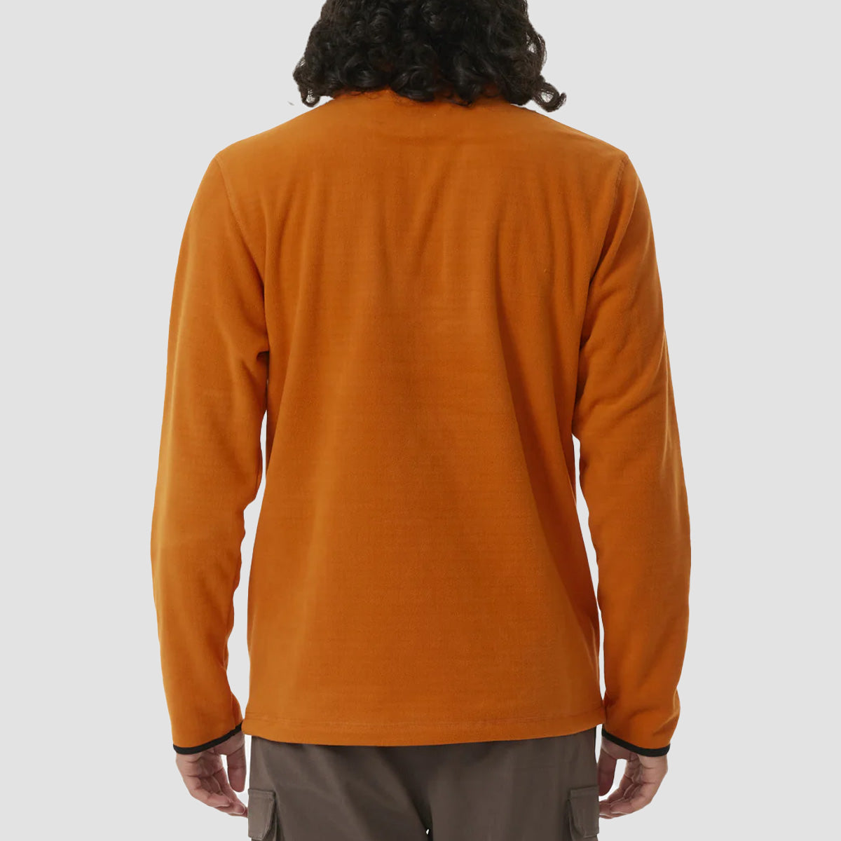 Rip Curl Anti Series Search Polar Fleece Sweatshirt Orange Amber