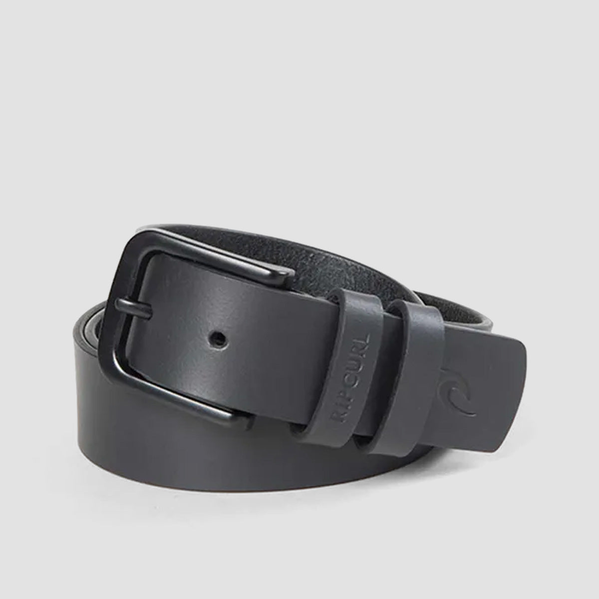Rip Curl Cut Down Leather Belt Black