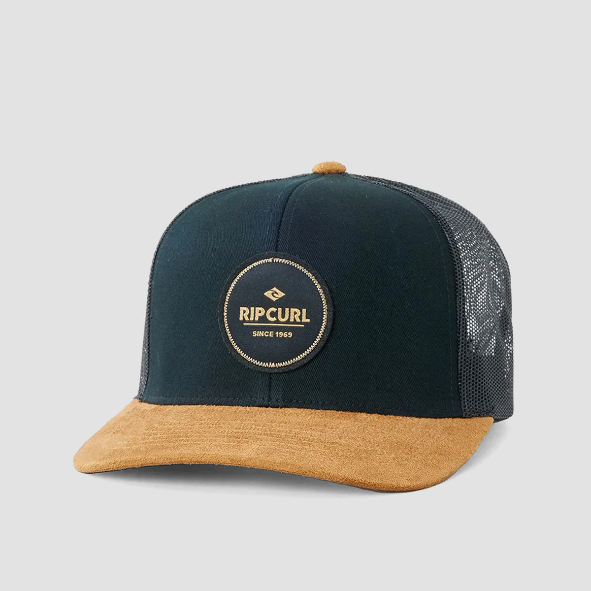 Rip Curl Routine Curve Trucker Cap Black/Tan
