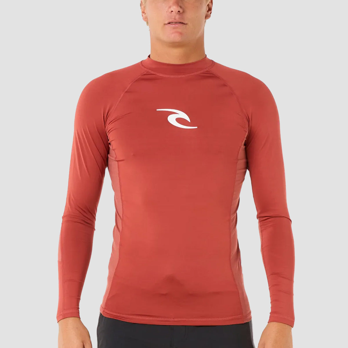 Rip Curl Waves UPF Perf Longsleeve Rash Vest Red