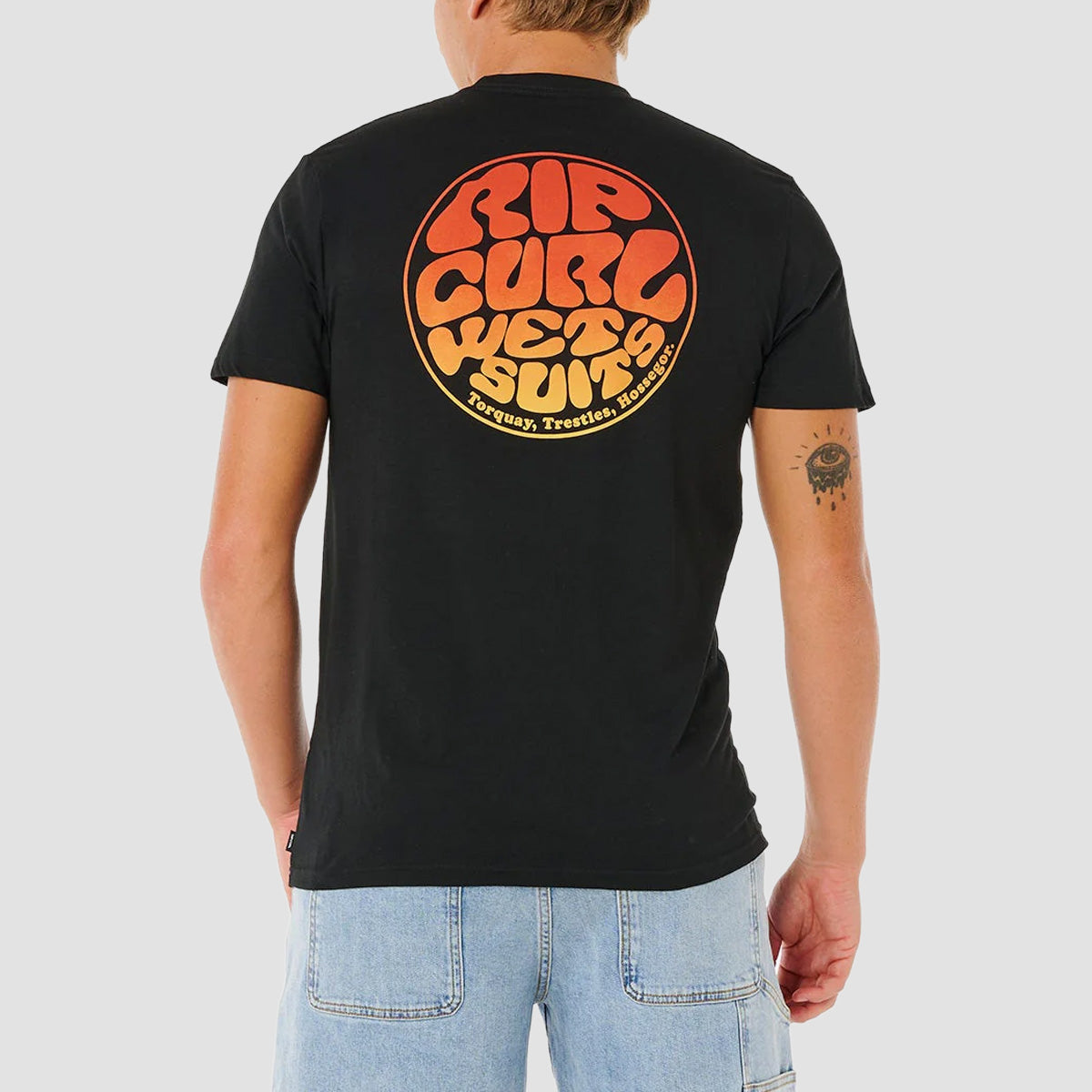 Rip Curl Wettie Passage Icon T-Shirt Black