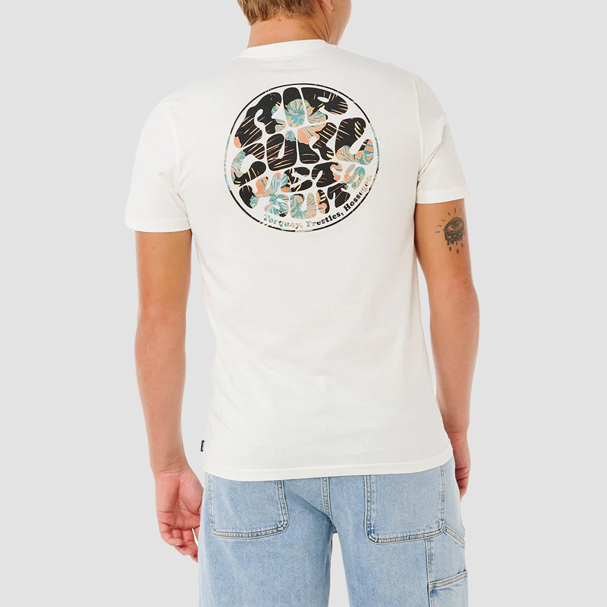 Rip Curl Wettie Passage Icon T-Shirt Bone