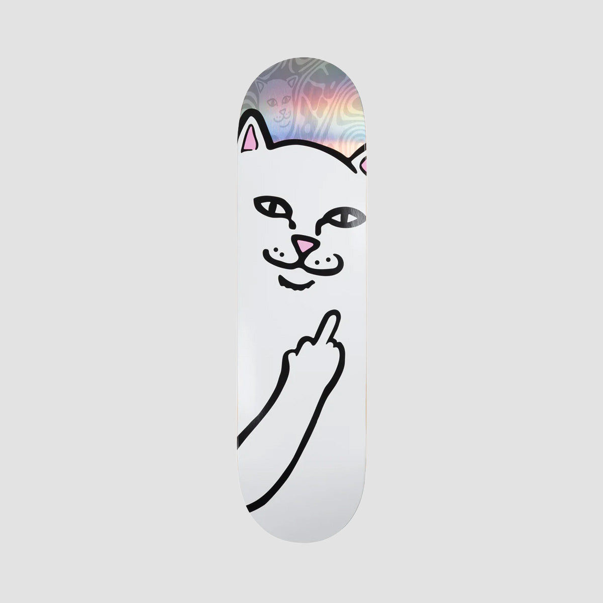 Ripndip Lord Nermal Hypnotic Skateboard Deck Silver - 8.5"