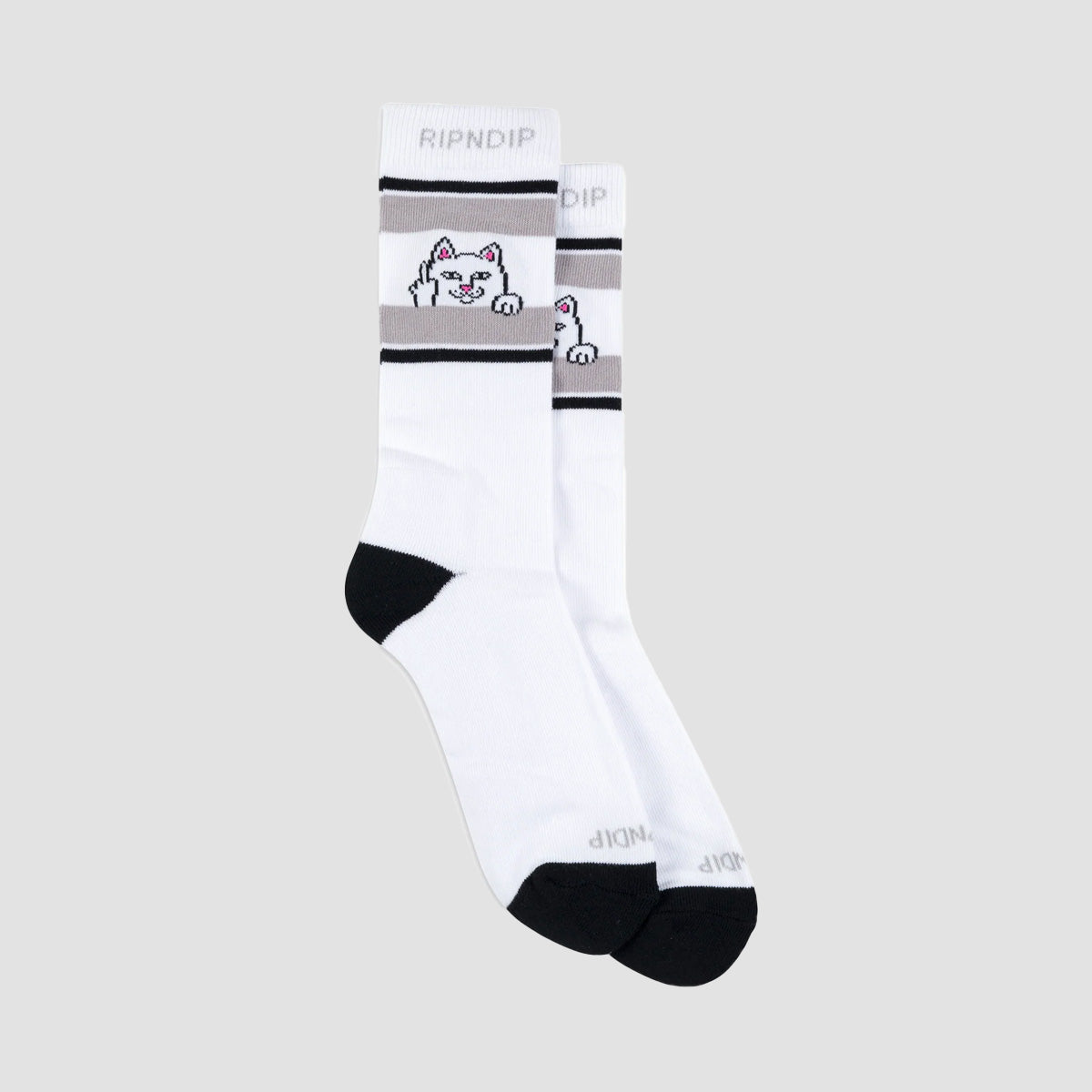 Ripndip Peeking Nermal Socks White