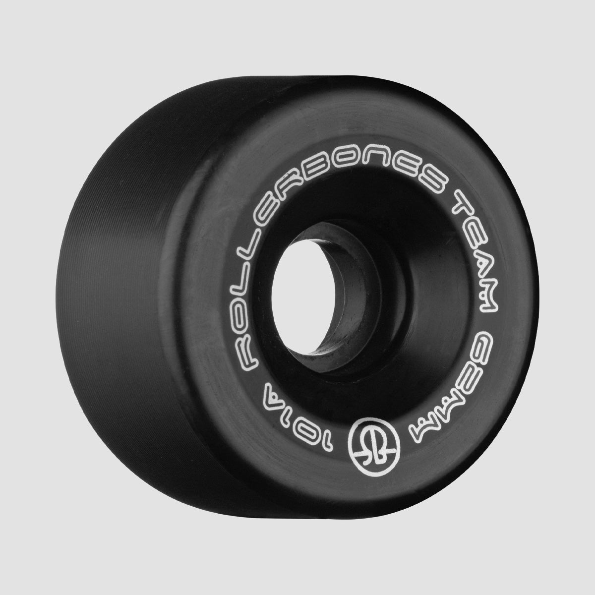 Rollerbones Team Logo 101A Quad Wheels x8 Black 62mm