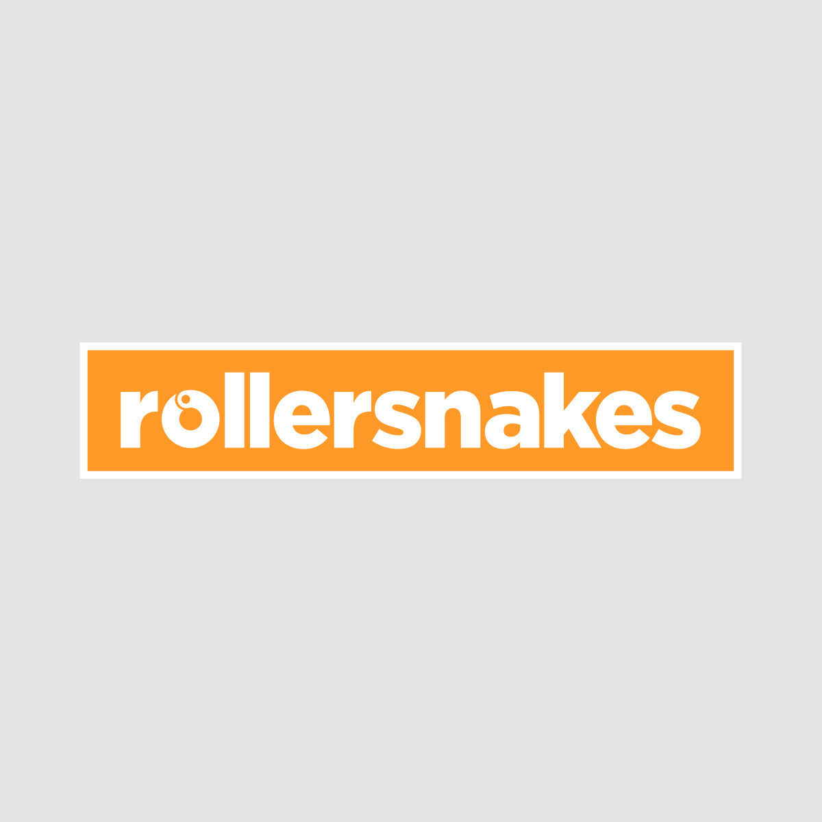 Rollersnakes WordMark Sticker Neon Orange 200x40mm
