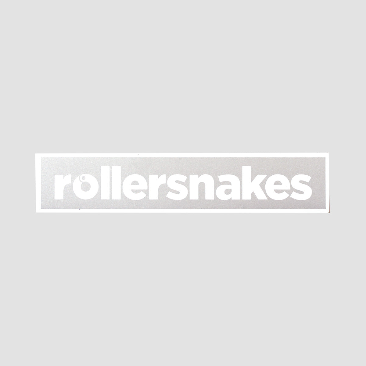 Rollersnakes WordMark Sticker Silver 200x41mm