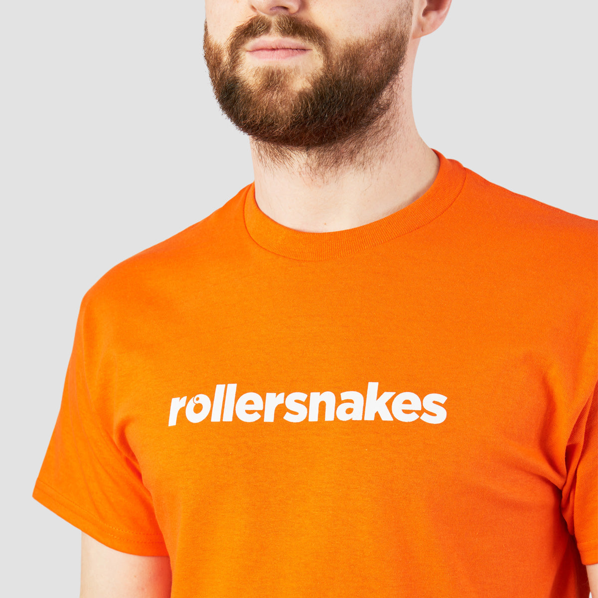 Rollersnakes WordMark T-Shirt Orange