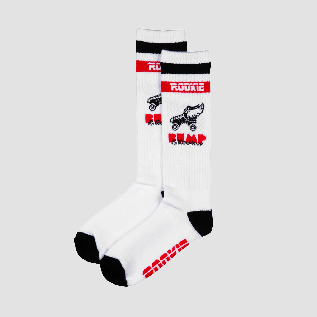 Rookie X BUMP 16'' Mid Calf Socks White/Red - Womens