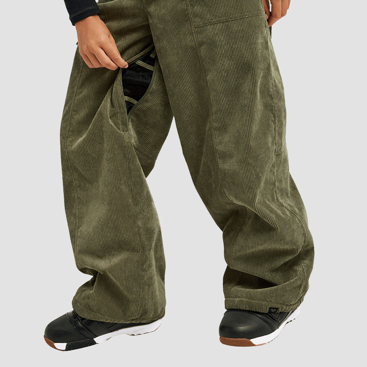 Roxy Airdrift Cord 10K Snow Pants Beetle - Womens