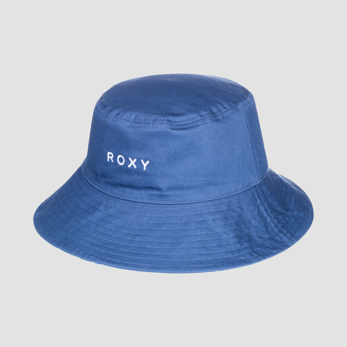 Roxy Aloha Sunshine Reversible Bucket Hat Bijou Blue Long Weekend S - Womens