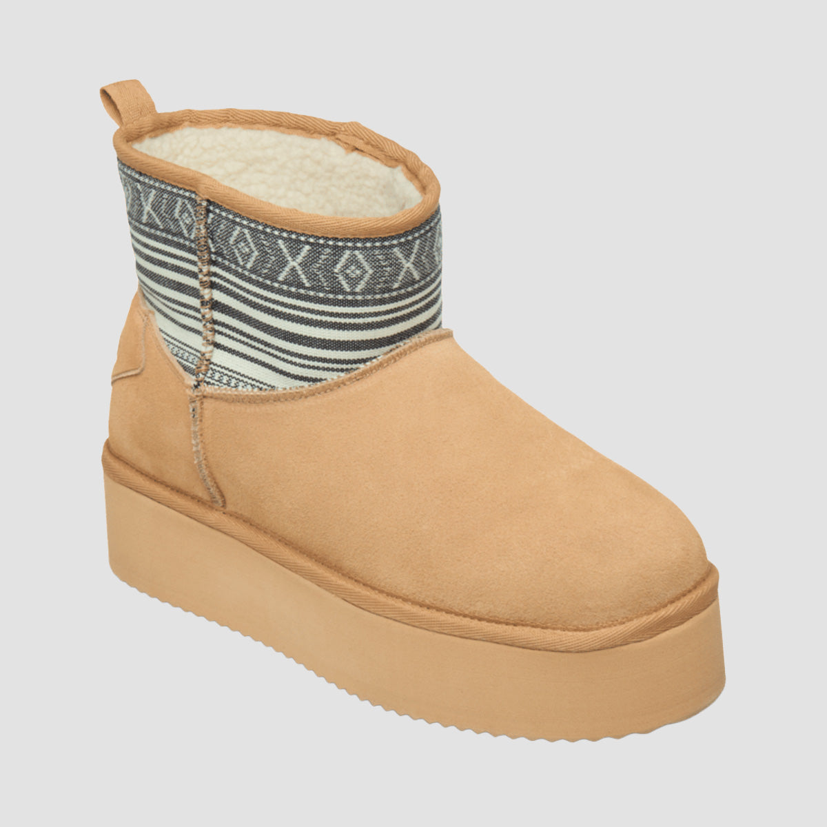 Roxy Asevak Suede Boots - Natural - Womens