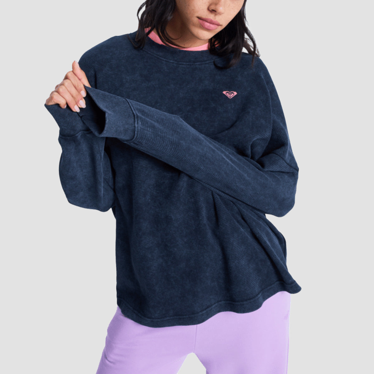 Roxy Eastside Midweight Longsleeve T-Shirt Anthracite - Womens