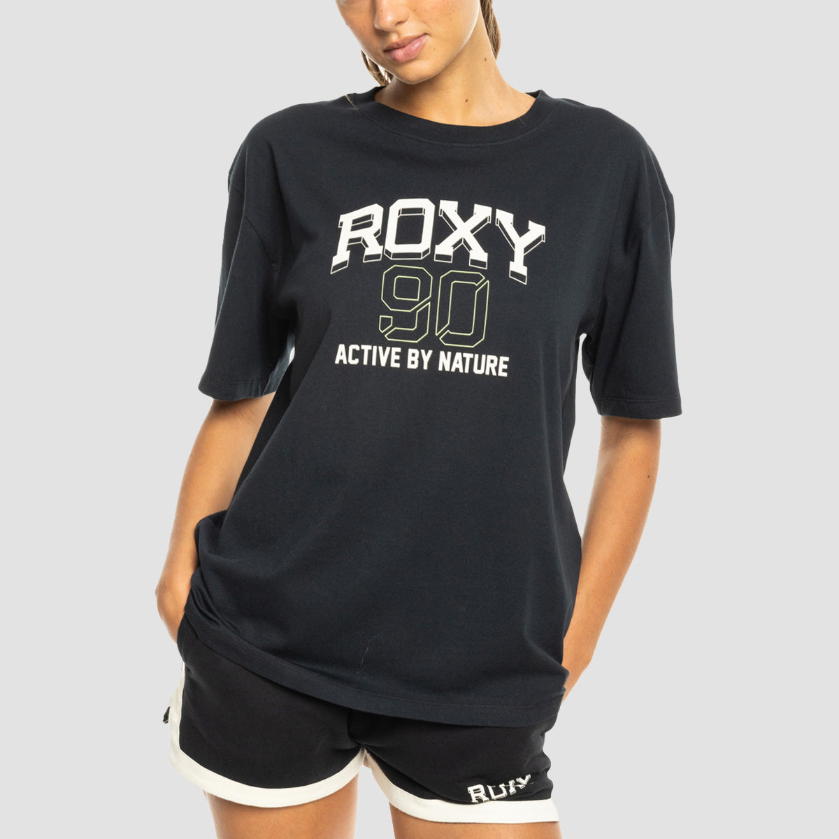 Roxy Essential Energy T-shirt True Black - Womens